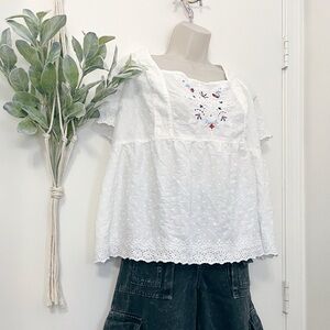 Old Navy Swiss Dot Blouse